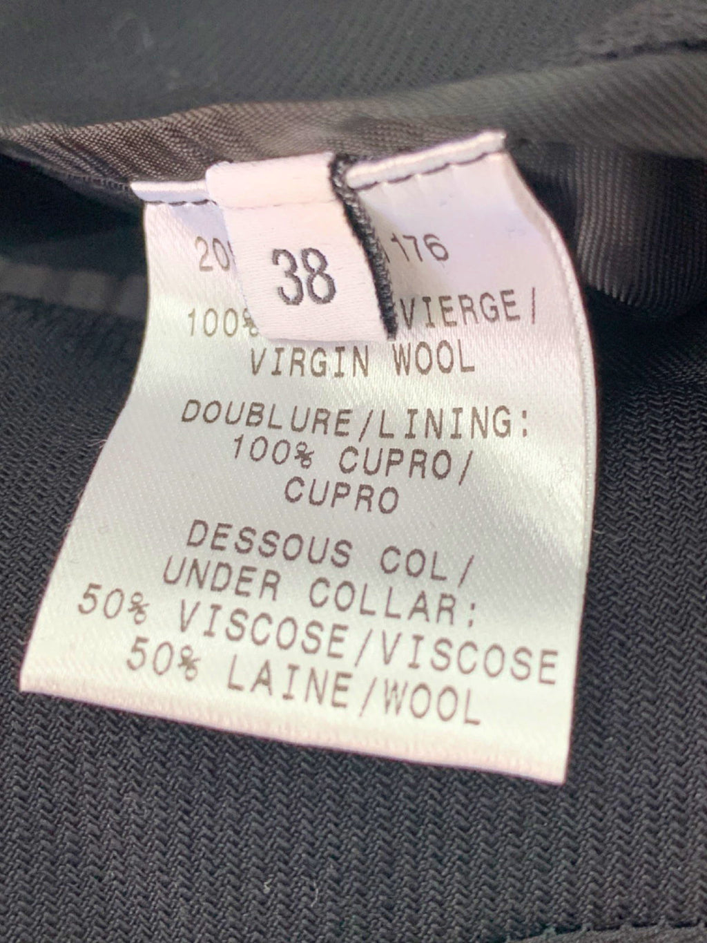 Mugler Black Wool Blazer UK 10