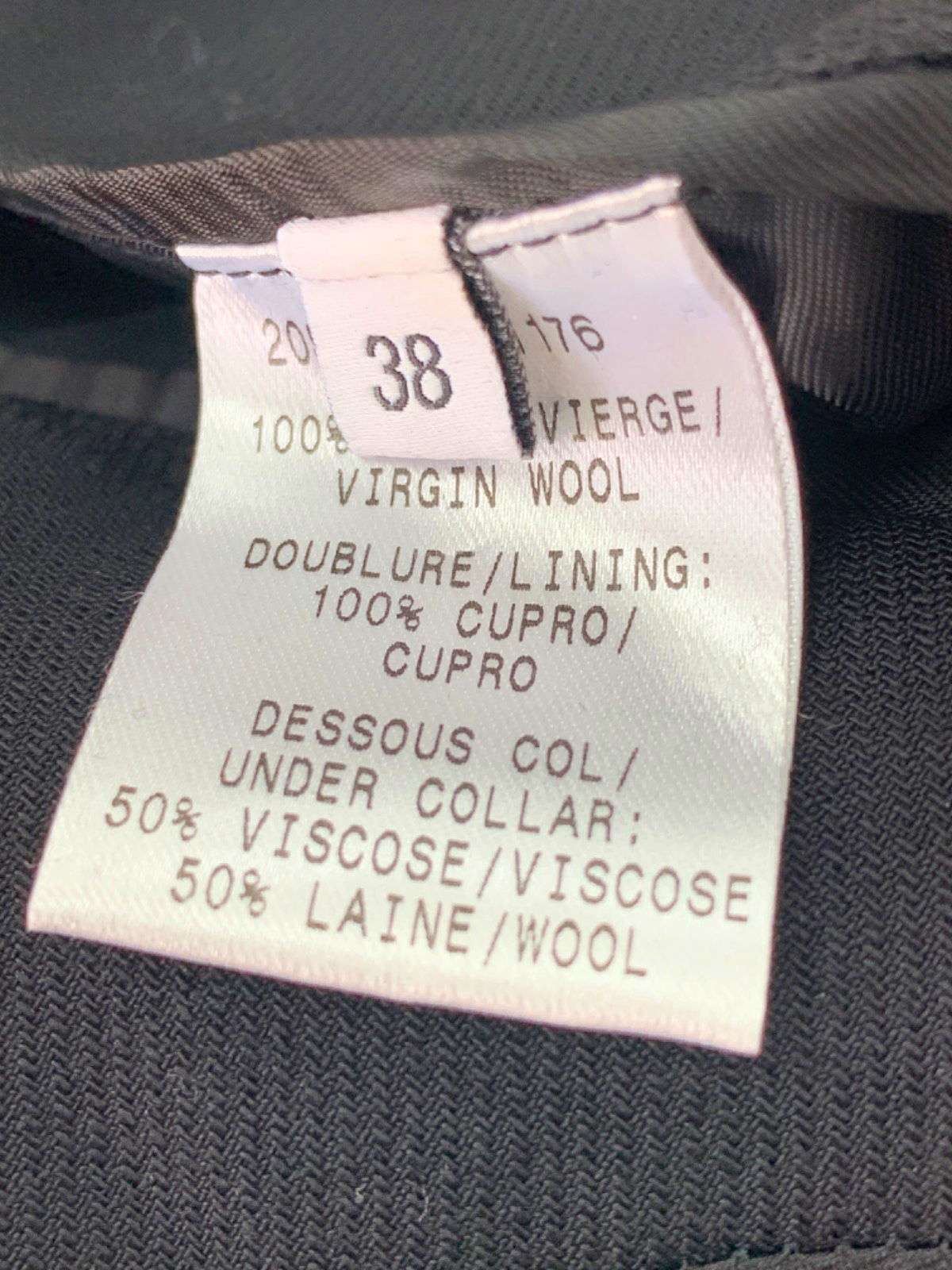 Mugler Black Wool Blazer UK 10