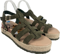 DUNLOP Green 'alani' Flatform Sandals UK 8 EU 41 👠