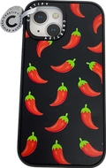 casetify Black Red Chili Pepper Phone Case, Iphone 13 One Size