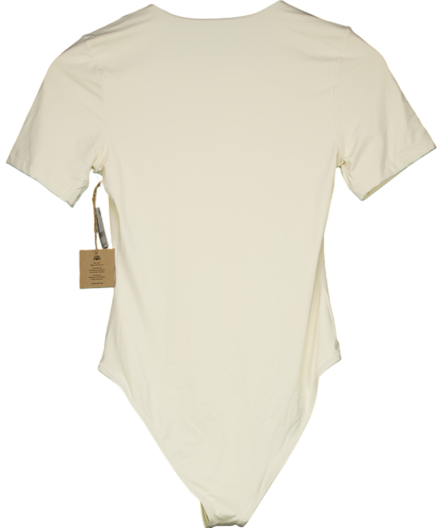 Free People Cream Toast Signature Surf Swim Suit UK M