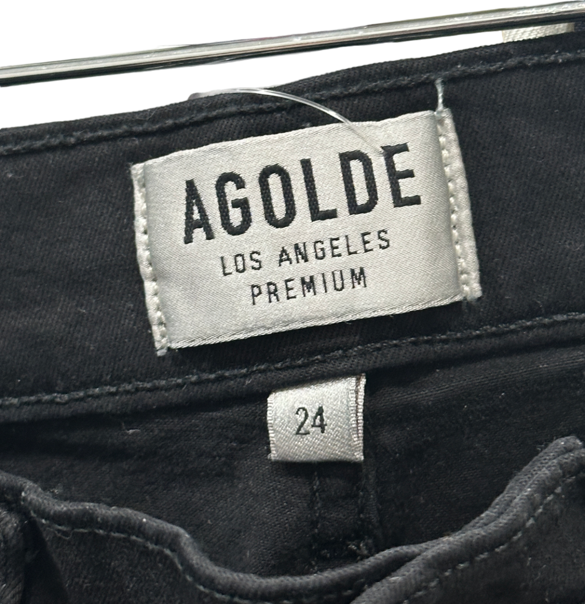 AGOLDE Black Sophie Crop Jeans Size W24