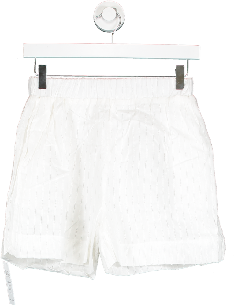 Unique Avenue White Soft Pyjama Shorts UK S