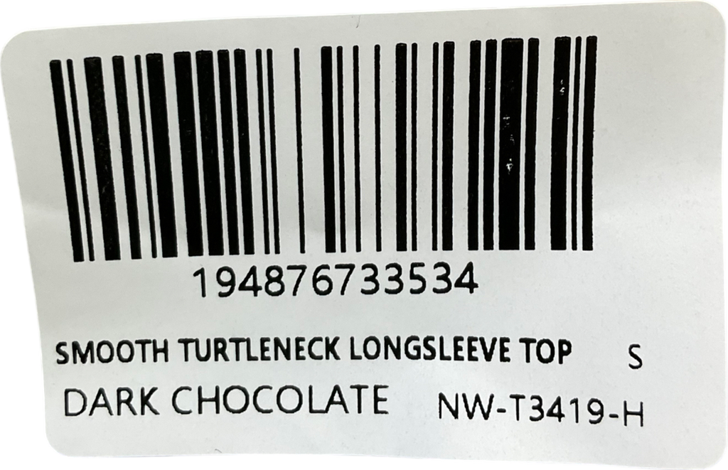 Naked Wardrobe Brown Smooth Turtleneck Longsleeve Top UK S