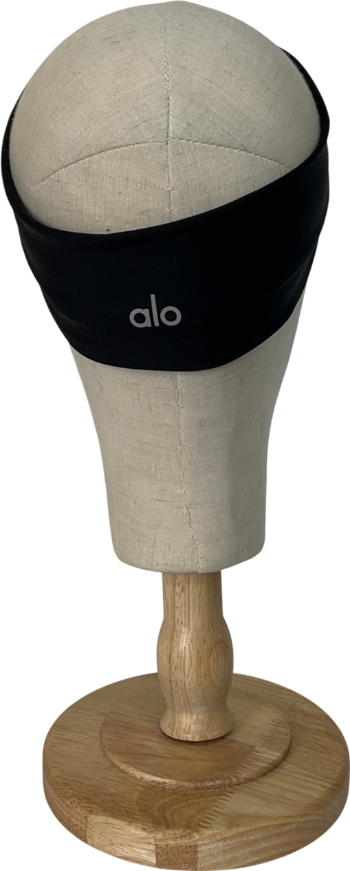 alo yoga Black Yoga Airlift Headband One Size