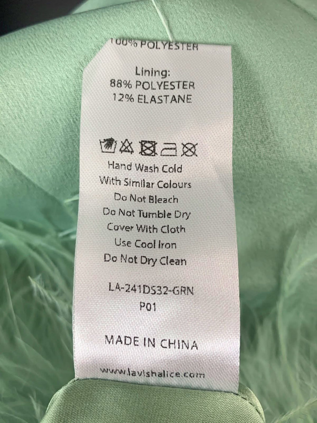 Lavish Alice Sage Feather One Shoulder Bonded Satin Midi Dress UK 6