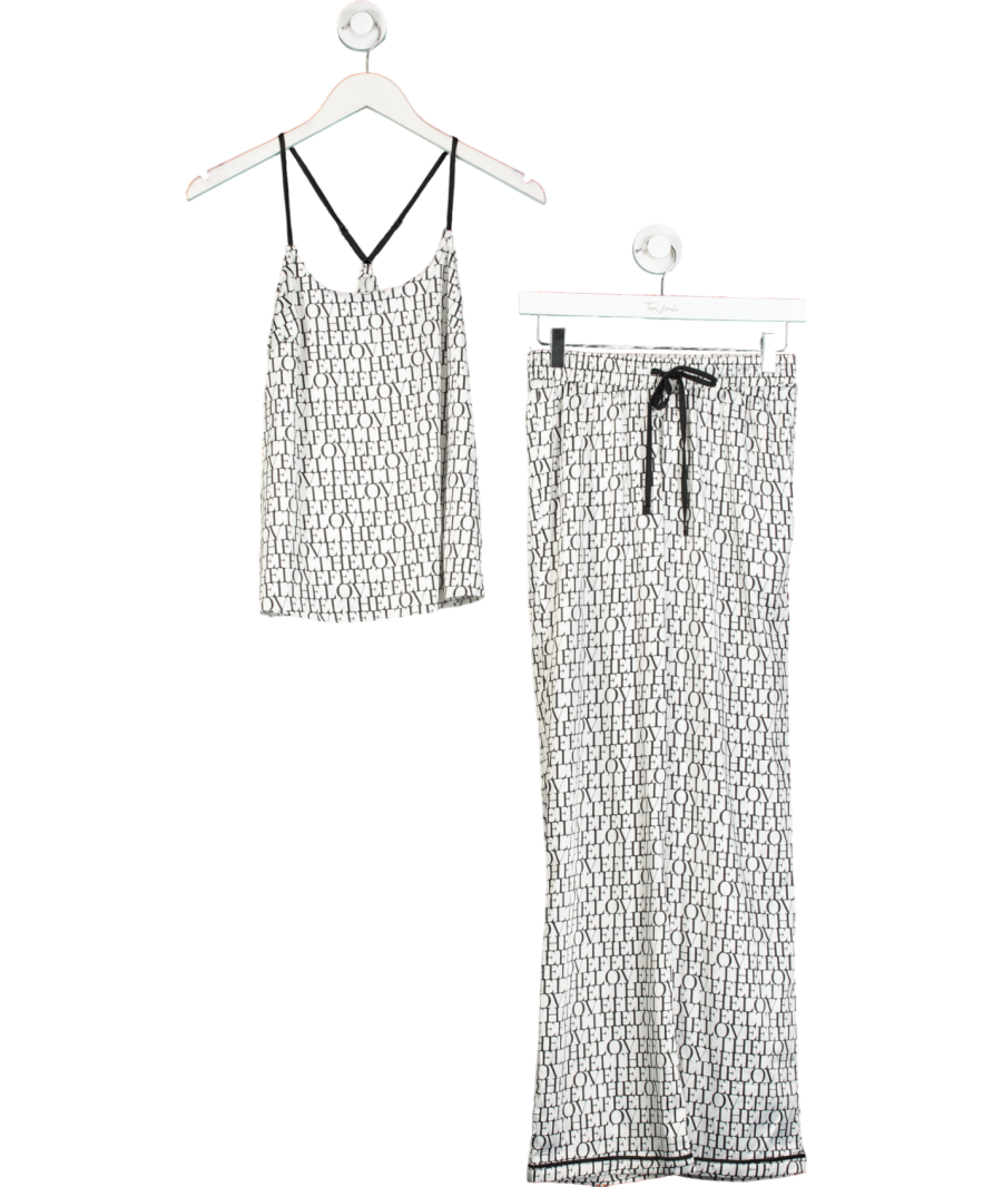boux avenue White Feel The Love Pyjama Set UK 8