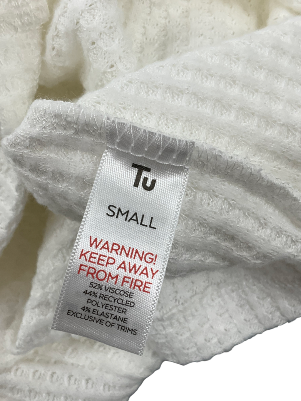 TU White Pyjamas Co-ord UK S