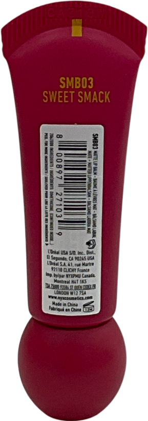 NYX Smushy, Matte Lip Balm, Soft Diffused Colour Sweet Smack 8ml