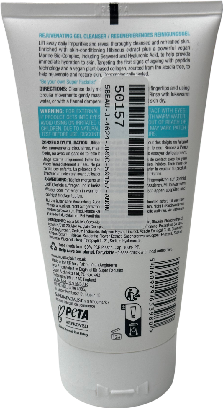 Super Facialist Vegan Collagen Rejuvenating Gel Cleanser 150ml