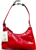 Pull&Bear Dark Red Faux Leather Shoulder Bag