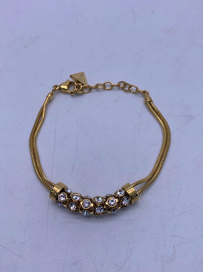 Guess Gold & Crystal Embellished Bracelet