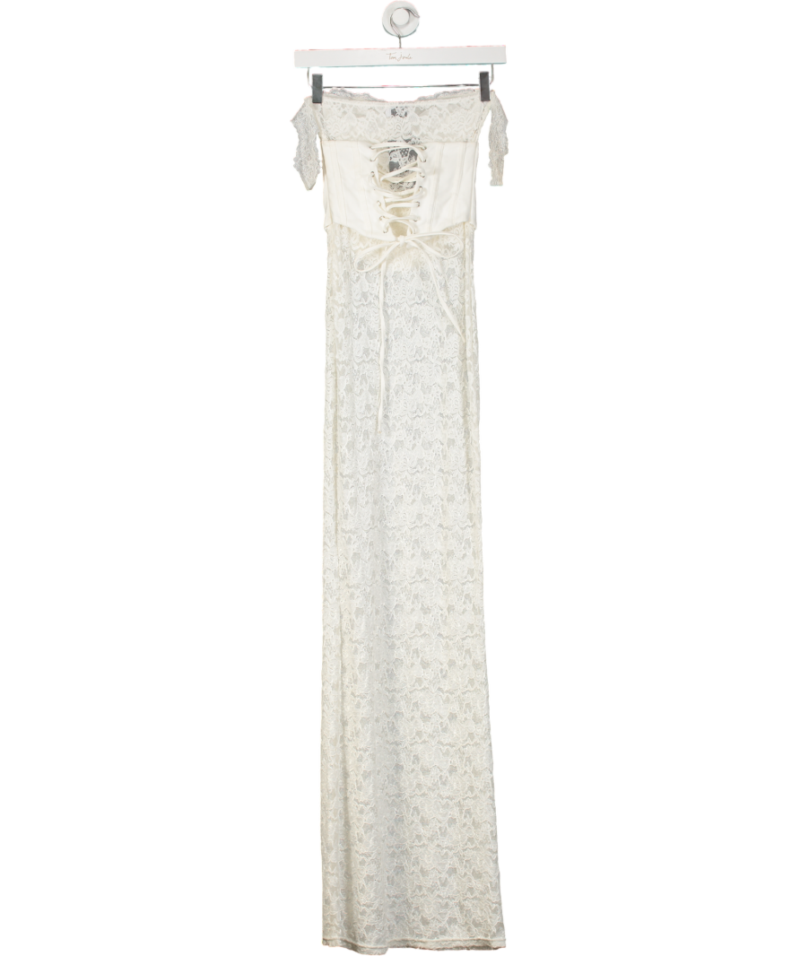 outcast White Zana Maxi Dress UK XS