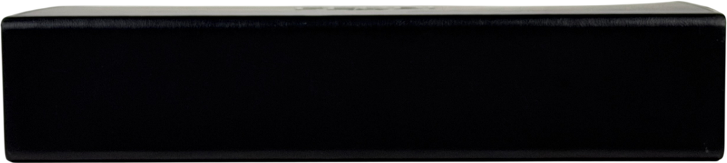 FENDI Black Leather Embossed Logo Roma Horizontal Box Bag