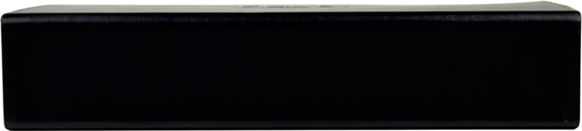 FENDI Black Leather Embossed Logo Roma Horizontal Box Bag