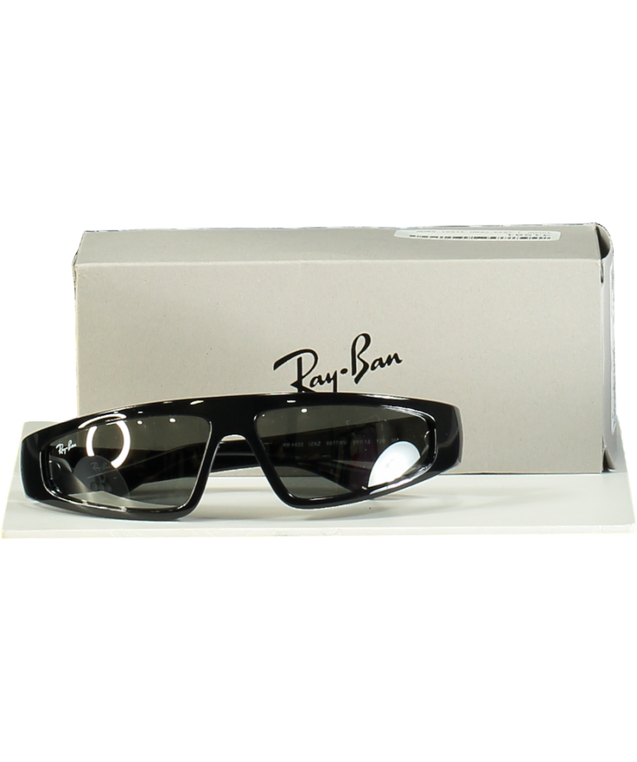 Ray-Ban Black Izaz Bio-based Sunglasses in case