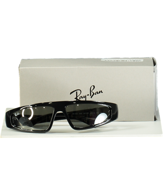 Ray-Ban Black Izaz Bio-based Sunglasses in case