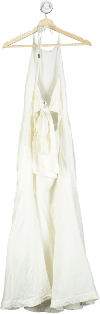 Karen Millen White Halter Neck Dress UK 8