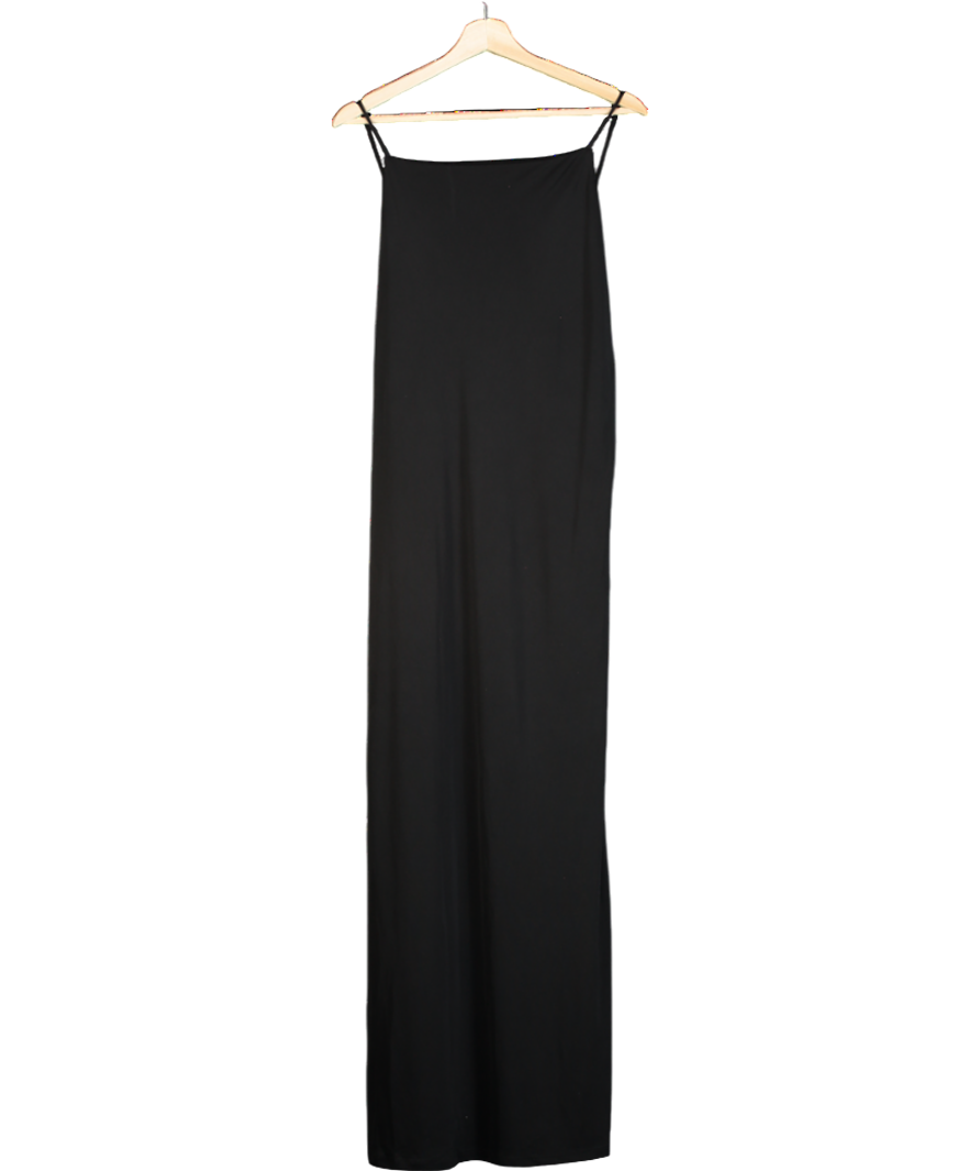 MANGO Black Scoop-back Bodycon Dress UK XL