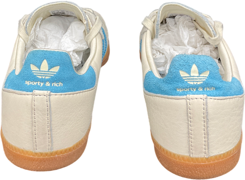 adidas Cream Samba Og Sporty & Rich Beige Blue UK 6 EU 39 👠