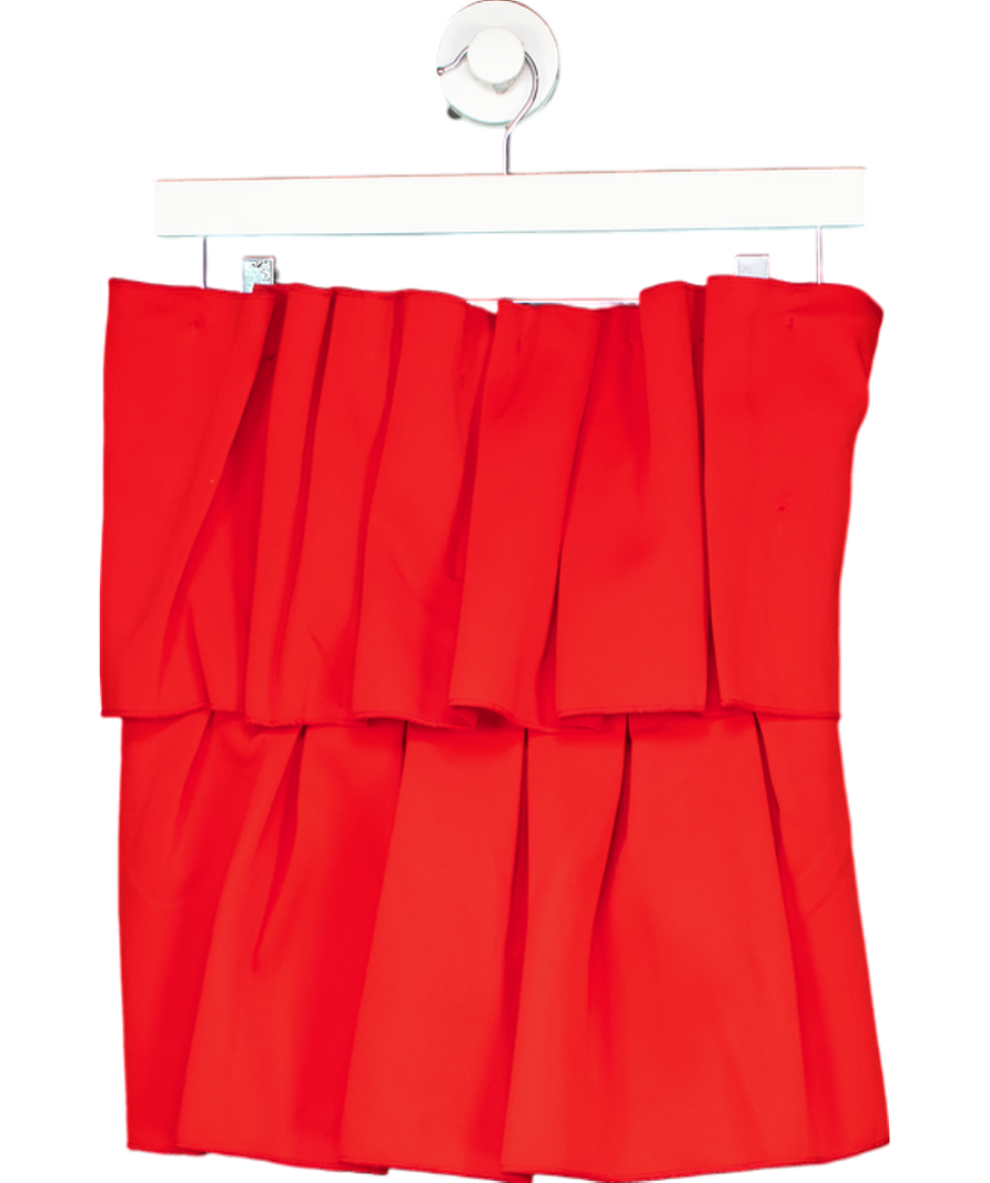 Dagmar Red Sculpted Tube Top UK 12