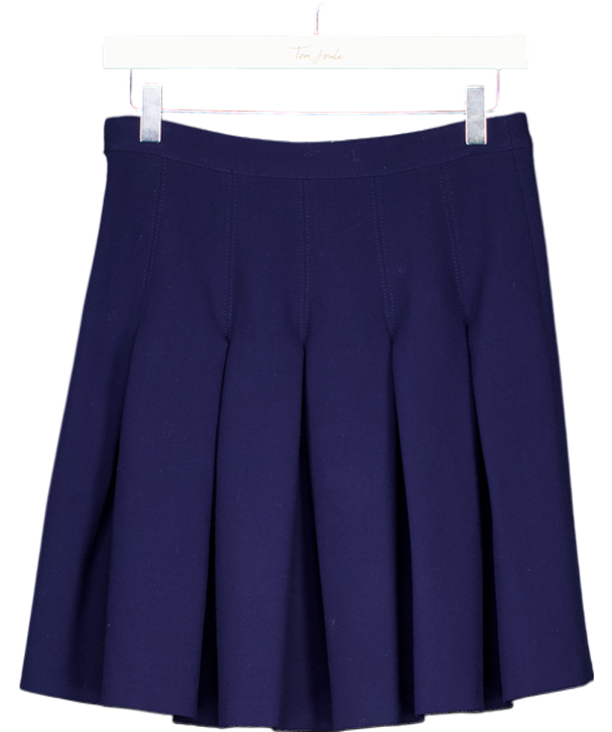 Diane von Furstenberg Navy Blue Pleated Skirt Us4 UK 8