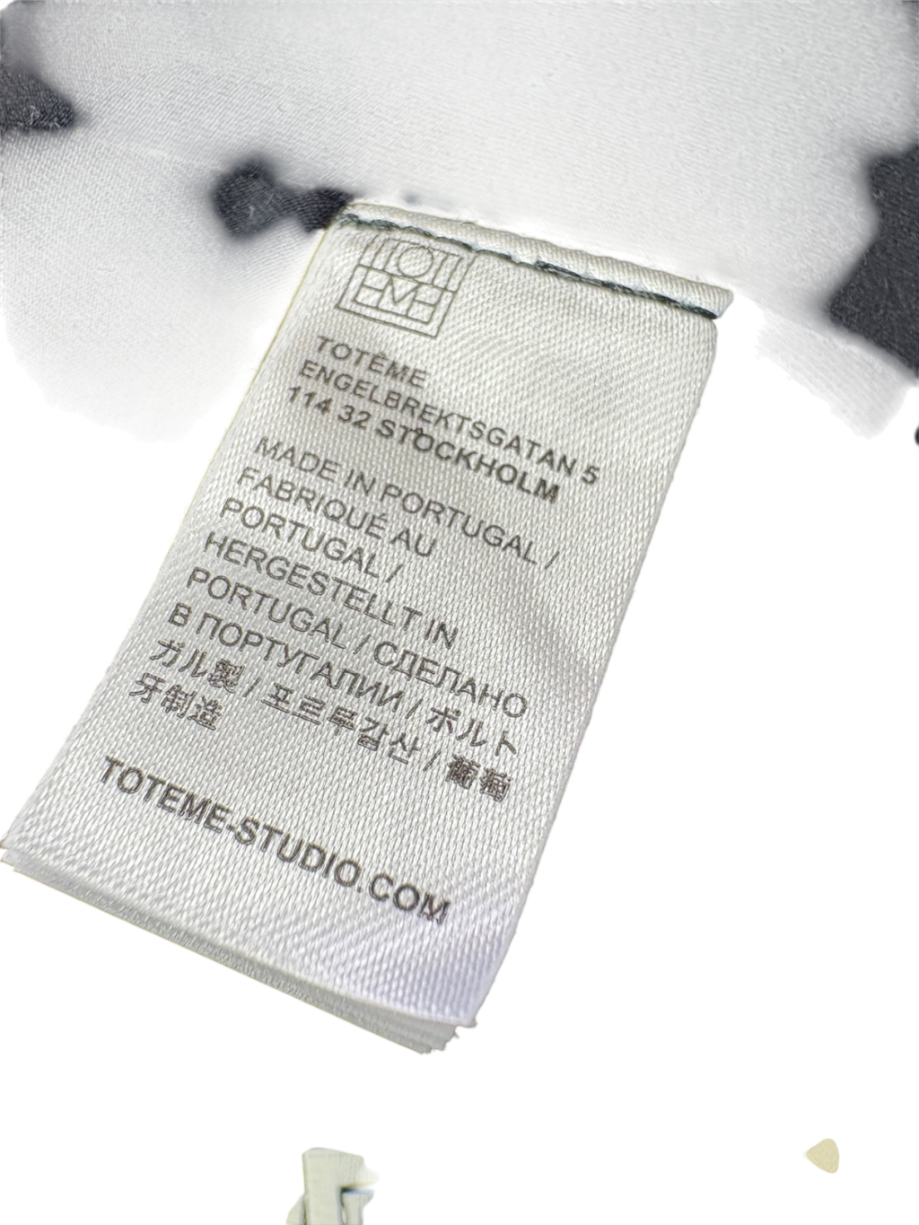 Toteme Black Striped High Neck Swimsuit UK XS