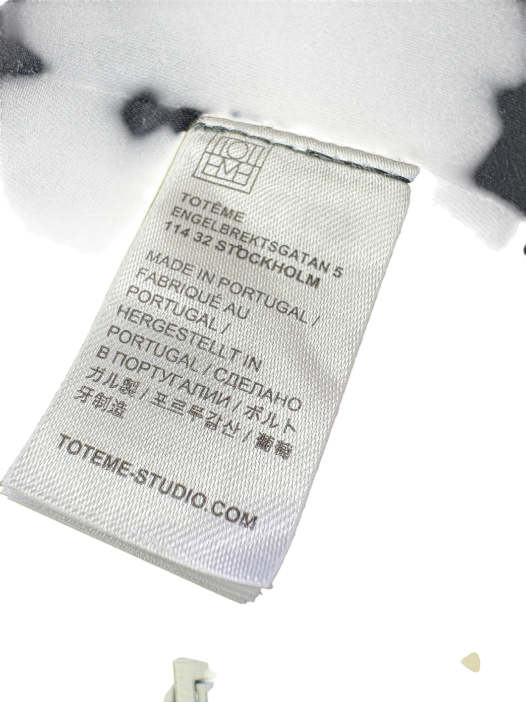 Toteme Black Striped High Neck Swimsuit UK XS