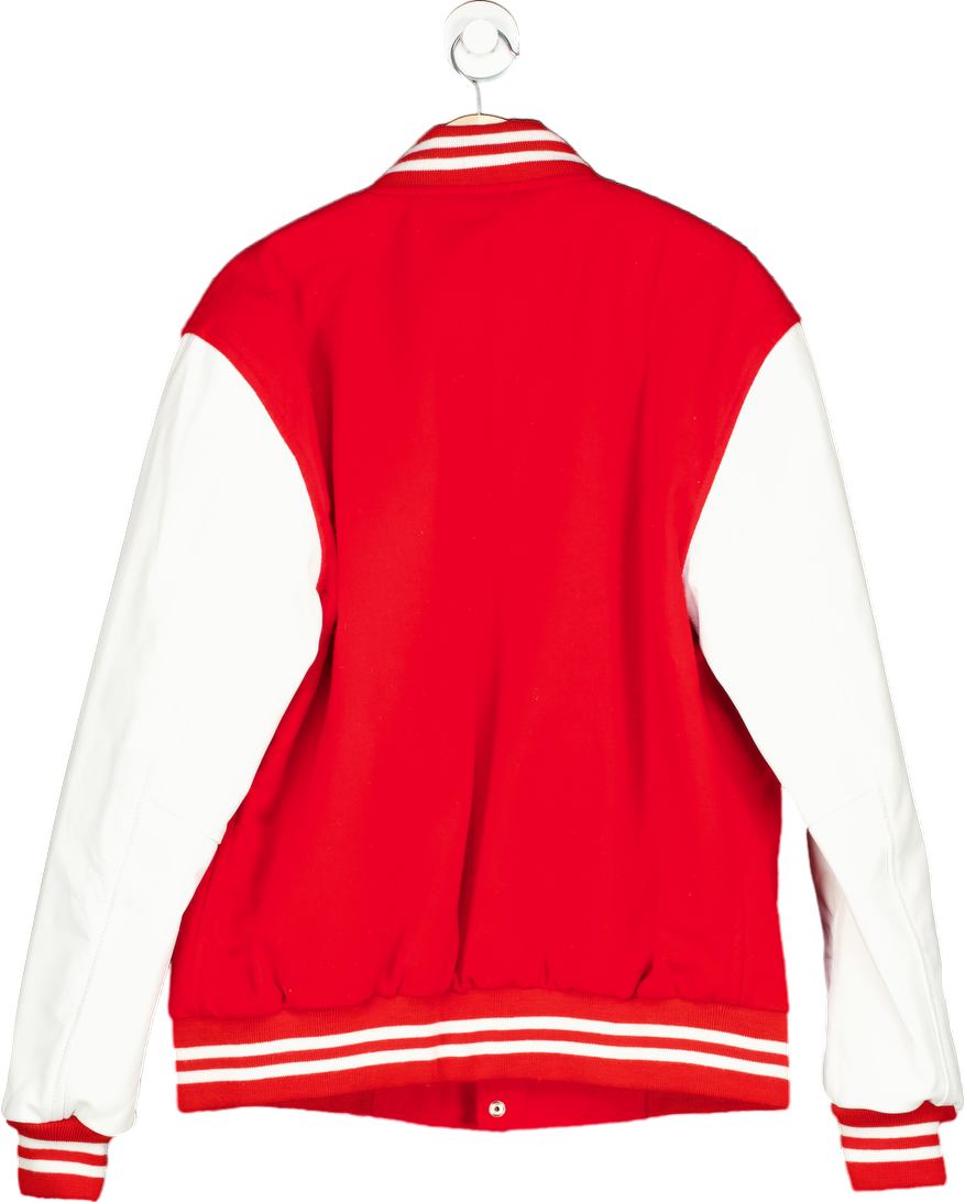 Wanya Ring Red and White Varsity Jacket UK XL