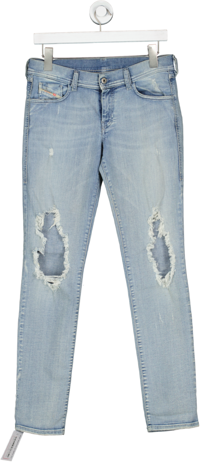 Diesel Blue Ripped Skinny Jeans W30