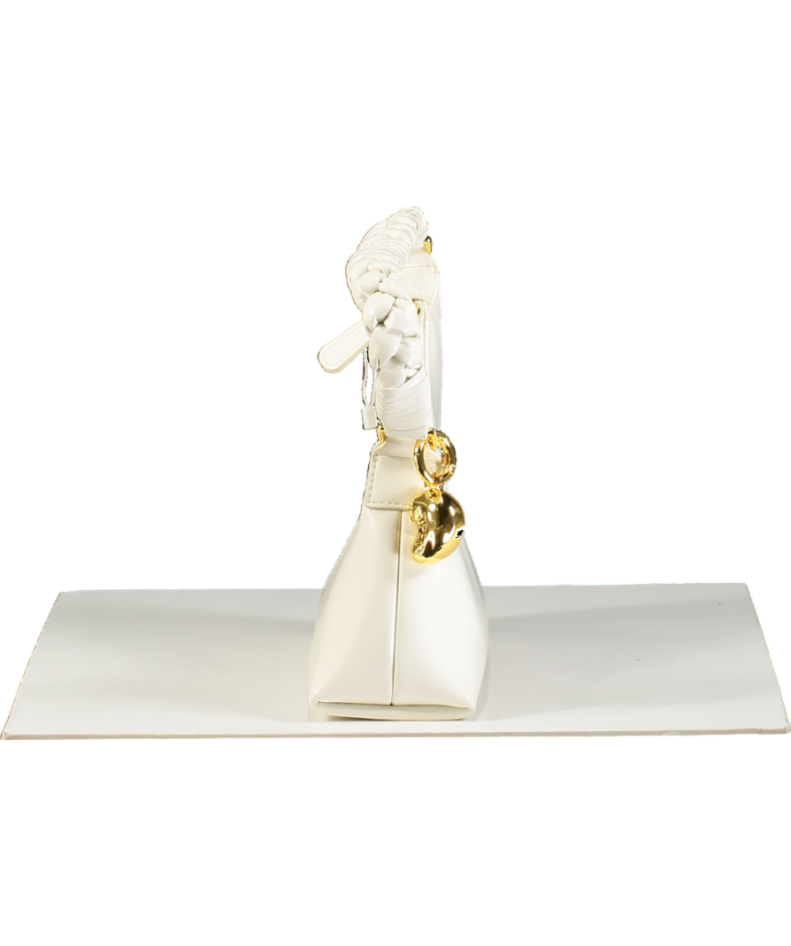 Aupen Cream Nirvana Snow/gold Hardware Shoulder Bag One Size