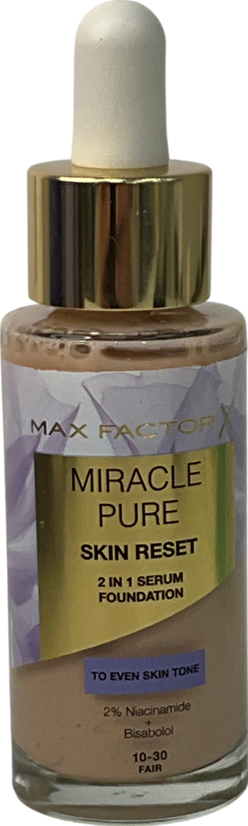 Max Factor Miracle Pure Skin Reset Serum Foundation 10-30 30ml