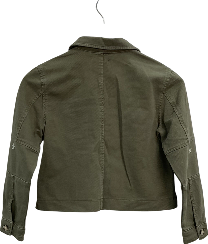 Mintie by Mint Velvet Green Star Embroidered denim Shacket 9 Years