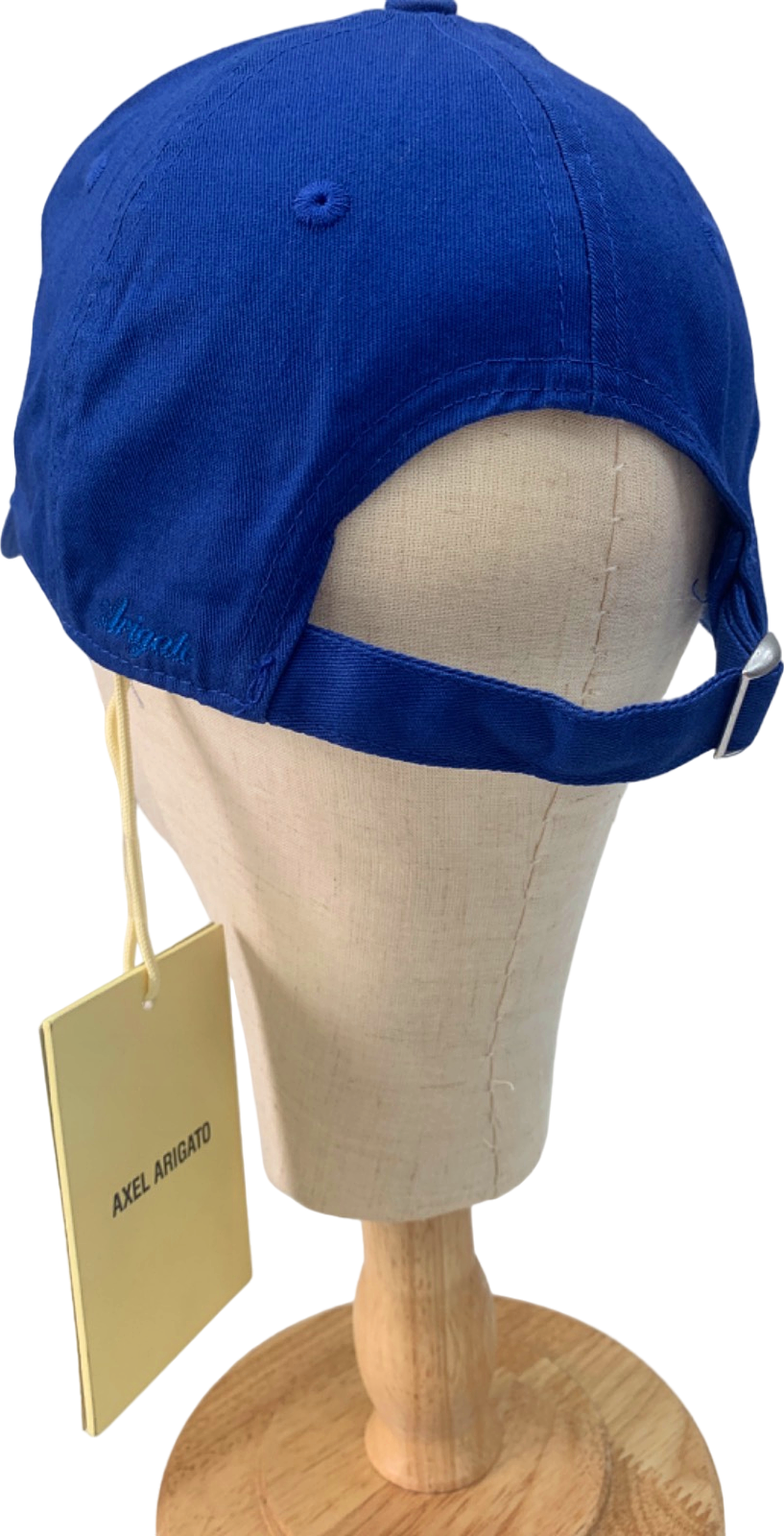 Axel Arigato Nautical Blue Embroidered Script A Logo Cap UK One Size