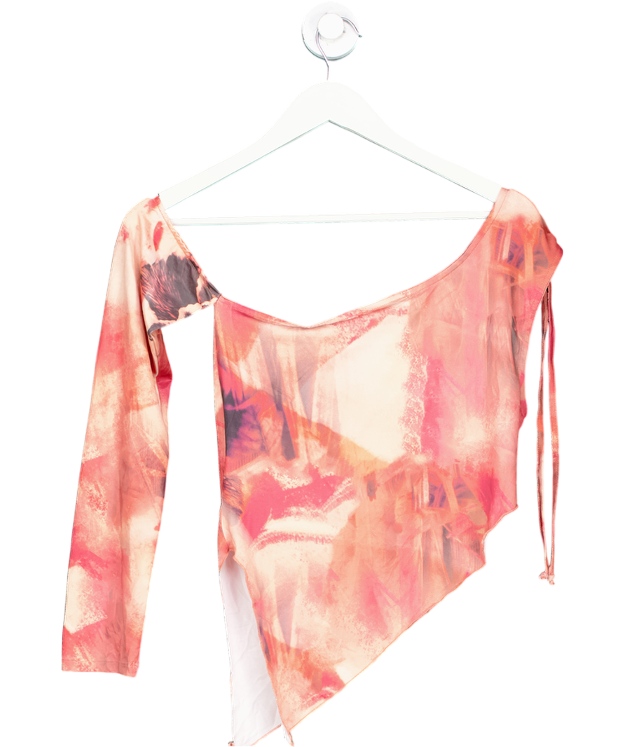 Jaded London Red Asymmetric One Shoulder Crop Top UK 10