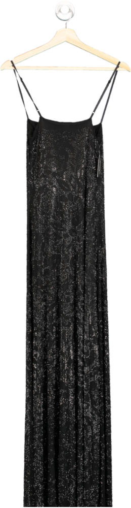 AFRM Black Glitter Maxi Dress SZ S