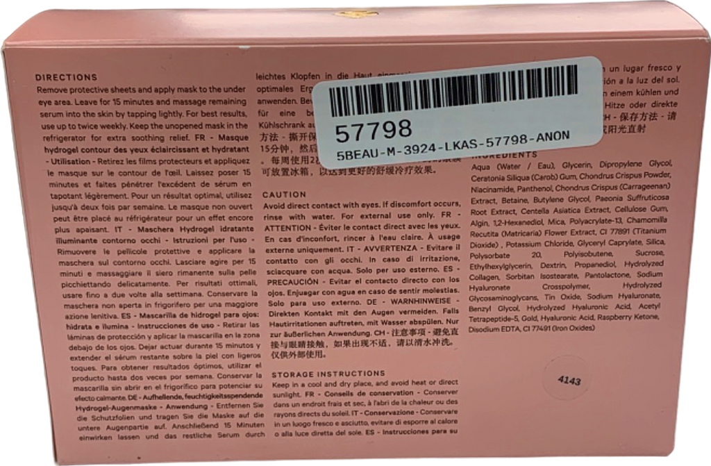 MZ Skin Hydra-Bright Gold Eye Mask 5 x 3g