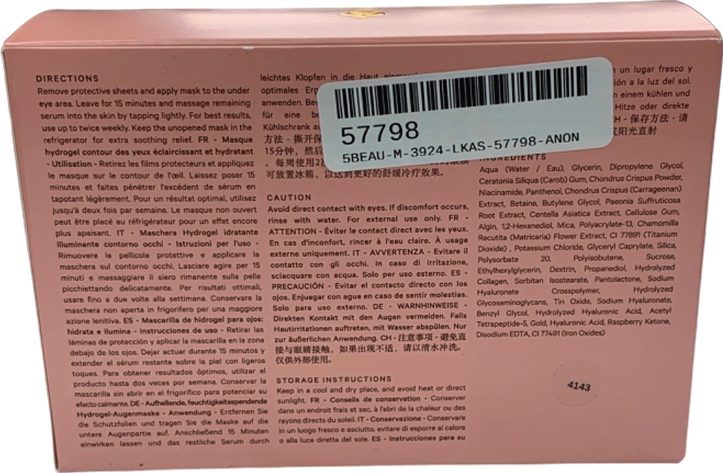 MZ Skin Hydra-Bright Gold Eye Mask 5 x 3g