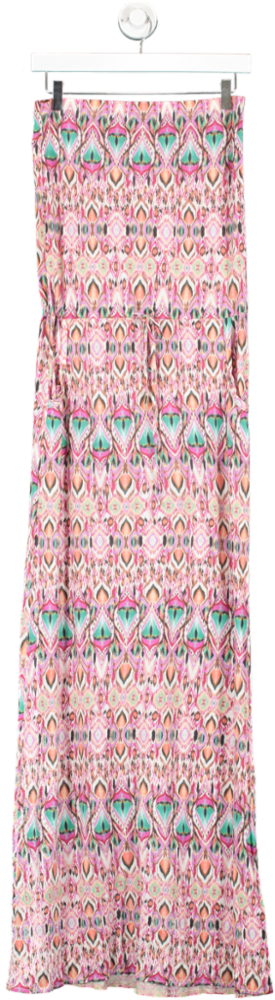 Melissa Odabash Multicoloured Strapless Pattern Maxi Dress UK S
