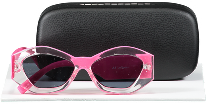 Le Specs Luxe Pink The Ginchiest Sunglasses  in case