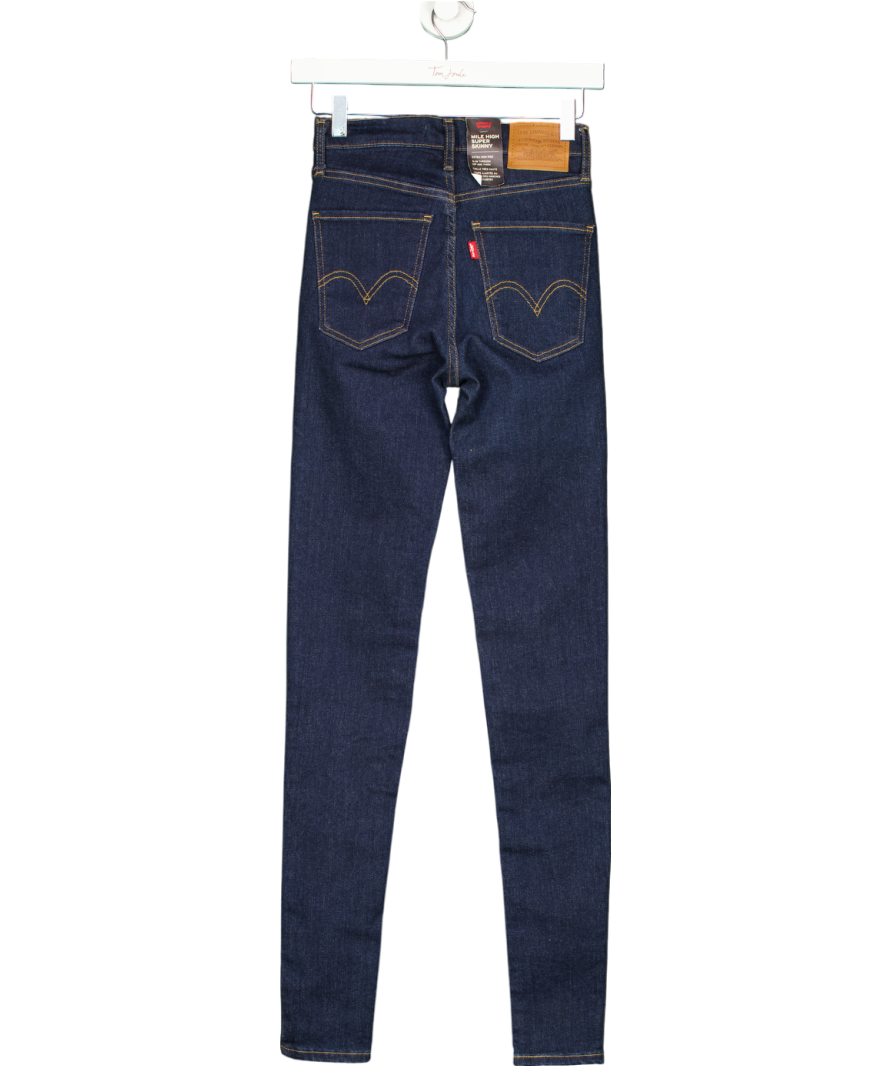 levis Blue Mile High Super Skinny Jeans W25