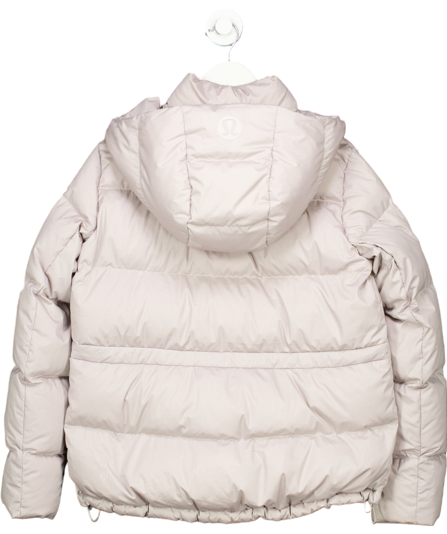 Lululemon Grey Wunder Puff Cropped Jacket UK 6