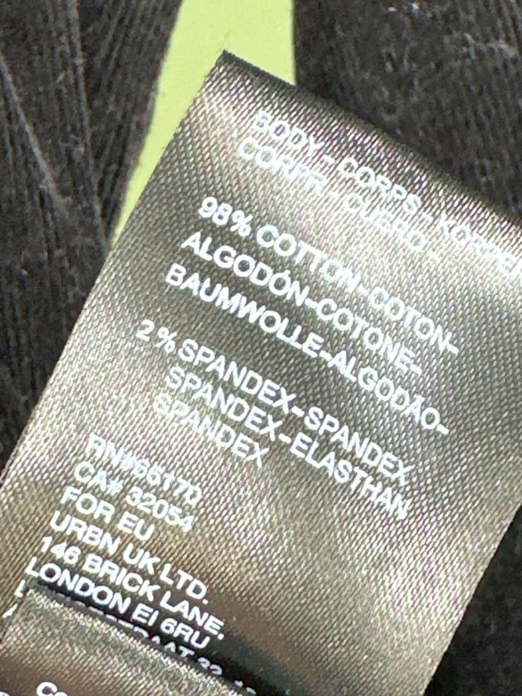 Free People Black Corduroy Jumpsuit UK XL