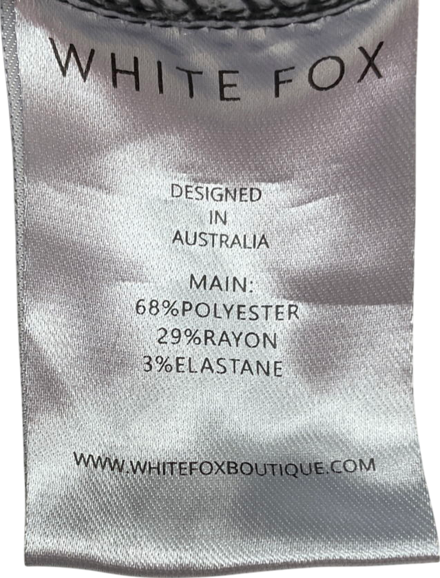 White Fox Only Acting Pants Black UK L