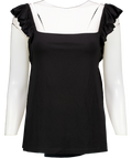 Baukjen Black Anais Marie Bow Back Top UK 16