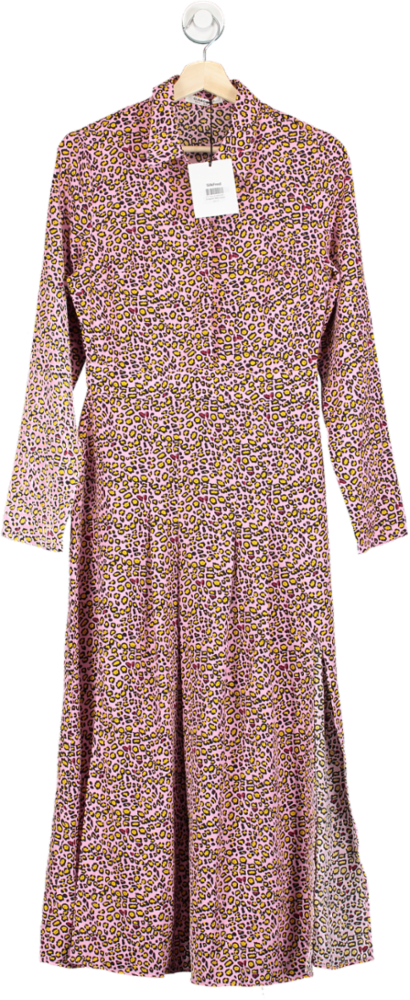 Glamorous Pink Leopard Shirt Dress 10