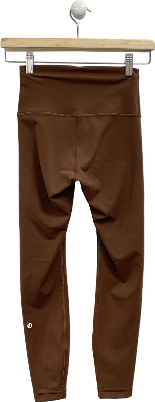 Lululemon Brown High-Rise Leggings UK XS
