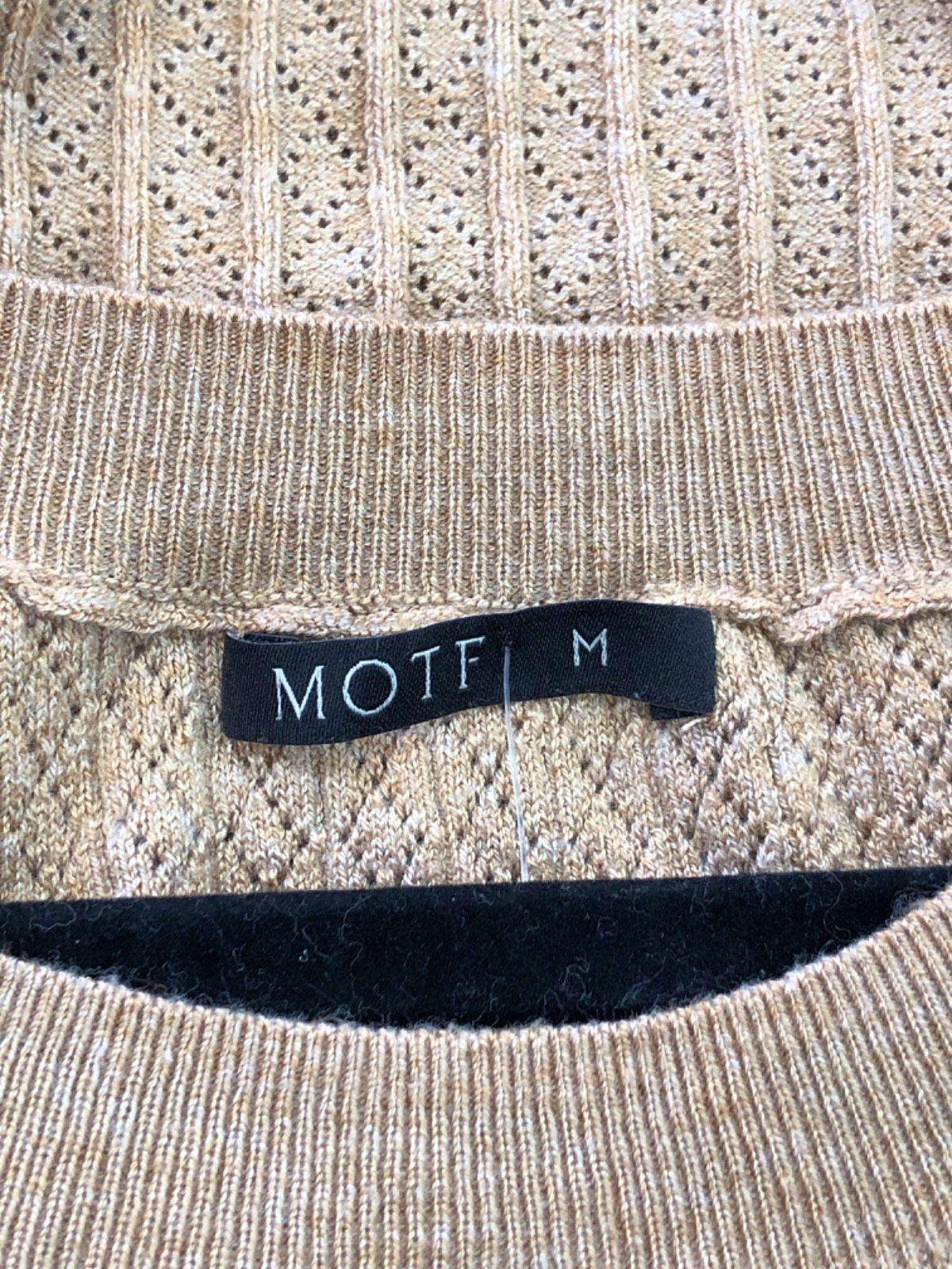 MOTF Beige Sleeveless Knit Top UK M