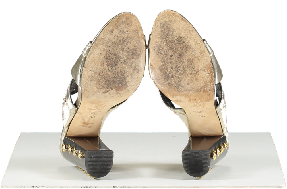 Havva Metallic Embellished Heeled Sandals UK 5 EU 38 👠