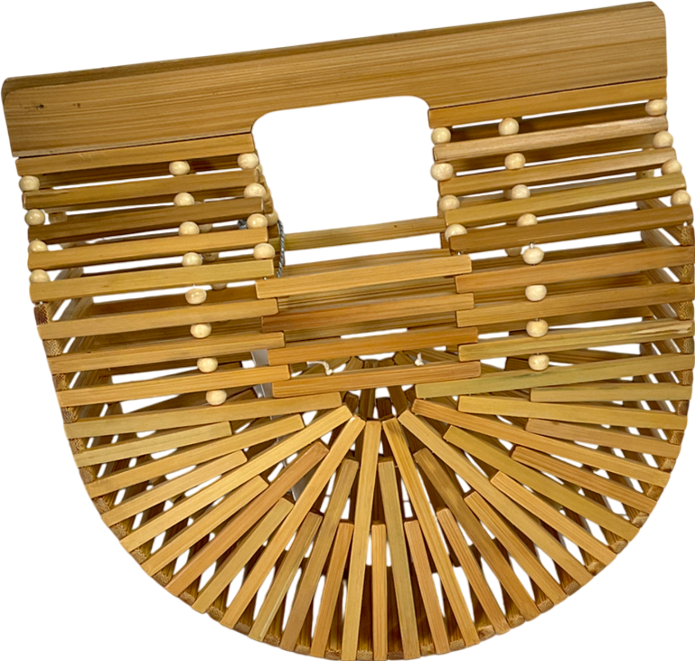 besty & floss Beige Batu Bamboo Bag One Size